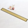 SaniteModar odpływ podłogowy ze stali nierdzewnej 94 cm, złota płytka