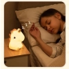 Silikonowa lampka nocna LED RGB dla dzieci w kształcie jednorożca