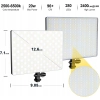 DAZZNE D30 LED światło fotograficzne 2 sztuki na stojaku ciągłe 2500-6500K