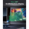 Projektor 4K AUBOR MENTECH WiFi Bluetooth 1200ANSI 200” FullHD SmartTV