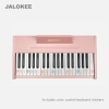 KLAWIATURA FORTEPIANOWA DLA DZIECI DREWNIANY INSTRUMENT 37 KLAWISZY RÓŻ