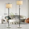 LAMPA PODŁOGOWA 163 cm regulowana wysokość, z marmurową podstawą
