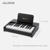 KLAWIATURA FORTEPIANOWA DLA DZIECI DREWNAINY INSTRUMENT 25 KLAWISZY CZARNY