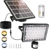 CLV Lampy Solarne Zewnętrzne Z Czujnikiem Ruchu 30W 2600LM Pilot 6 Trybów