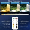CLV Lampy Solarne Zewnętrzne Z Czujnikiem Ruchu 30W 2600LM Pilot 6 Trybów