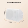 StudioFinix HOS-501 Zestaw 3 głośników białych, wodoodporne, bluetooth