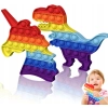 2 sztuki sensorycznych pacynek Fidget-Toys POP-IT jednorożec i dinozaur