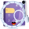 WELLRELAXX Smart Hula Hoop z licznikiem i kulą obwód 75-110 cm jasny niebie