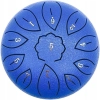 MUZYCZNY BĘBEN JĘZYKOWY STALOWY + AKCESORIA HANDPAN W KOLORZE NIEBIESKIM