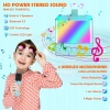 Karaoke 1 Mikrofon, dla dzieci i bezprzewodowy przenośny głośnik Bluetooth