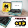 Gramofon Retrolife R610 Winylowy 3 Biegowy Elegancka Walizka Skóra