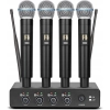 Depusheng R4 - Zestaw 4 mikrofonów bezprzewodowych UHF z odbiornikiem XLR