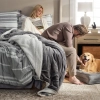 Koc Bedsure polar 150 cm x 130 cm szary