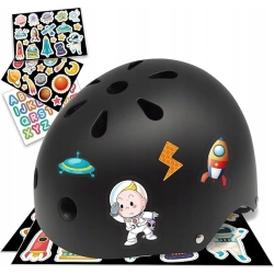 Simply kask rowerowy dla dzieci z naklejkami rozm. S 48cm-54cm