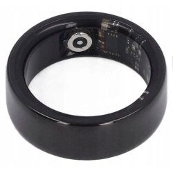 Smart Ring Czarny 9# Inteligentny Pierścień Sport Kroki Kalorie Tętno Sen