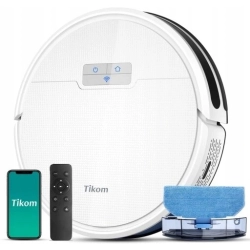 Tikom G8000 Pro robot odkurzający z funkcją wycierania 2 w 1, 4500 Pa WI-FI