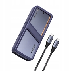 Ugreen D703 Obudowa na SSD M.2 NVMe USB4 40Gb/s Z Chłodzeniem Do 8TB Szara