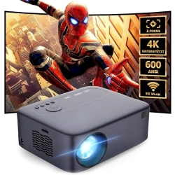 AKATUO ak-30 Projektor rzutnik wideo 4K z obsługą 20000L 600ANSI 5G WiFi BT