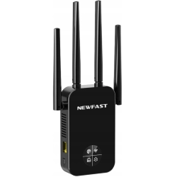 NEWFAST WiFi Repeater wzmacniacz sygnału WiFi 1200 Mb/s dwuzakresowy