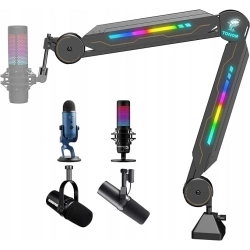 Uchwyt do mikrofonu Regulowany STATYW NA MIKROFON z RGB Tonor T90