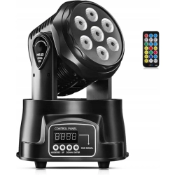 Oświetlenie Sceniczne Ruchoma głowica Światła LED 70W RGBW DMX