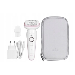 Braun Silk epil 9, Depilator Na Mokro/Sucho, Srebrny urządzenie dla kobiet