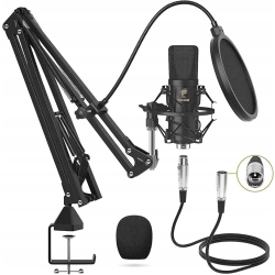 TONOR T20 XLR mikrofon kondensatorowy z ramieniem