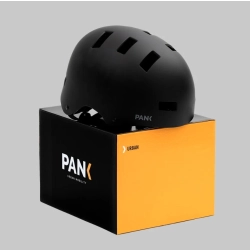 PANK Urban Kask rowerowy z Tylnym światłem LED czarny M