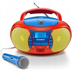 Radioodtwarzacz Kärcher RR 5026 Płyty CD FM USB z Mikrofonem