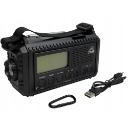 Radio awaryjne CR1009 ULTRA solarne dynamo NOAA