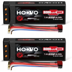 Akumulator LiPo Hoovo 8000mAh 100C 11.1V 3S 59.2Wh RC 2pak