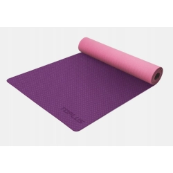 Mata do ćwiczeń TOPLUS 183 cm x 61 cm róże i fiolety