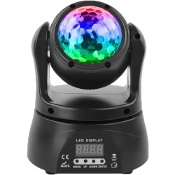 UKing ZQ02090 oświetlenie imprezowe, mini ruchoma głowica DMX512