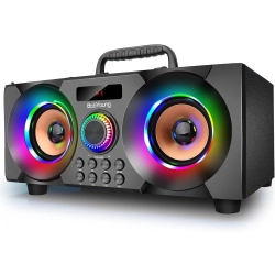 Przenośny glosnik Bluetooth z subwooferem Bluetooth 5.0 BabYOUNG A77 LED