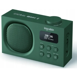 RADIO CYFROWE INSCABIN P2 DAB+ FM BLUETOOTH BUDZIK USB ZIELONE