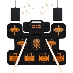 Asmuse przenośny elektroniczny zestaw perkusyjny E-Drum, 2000 mAh