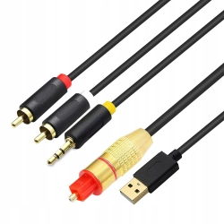 Koncentryczny cyfrowy analogowy kabel audio konwerter GINTOOYUN