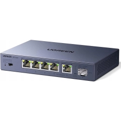 UGREEN CM753 Switch LAN 5 Portów 2.5g + 1port 10g Sfp+ Unmanaged Plug&play
