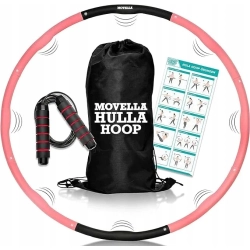 Hula Hop piankowe z wypustkami + skakanka i worek MOVELLA