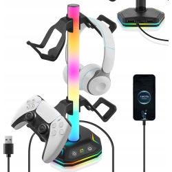 GOMETY stojak na słuchawki gamingowe RGB, tryby oświetlenia 7+1+1