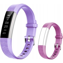 Smartwatch dziecięcy BIGGERFIVE Fitness Tracker IP68 Puls Krokomierz rożowy