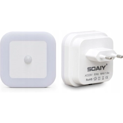 SOAIY LAMPKA LED NOCNA 2SZT OŚWIETLENIE 1W