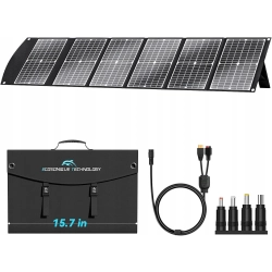 ECOSONIQUE 100W Przenośny Składany Panel Solarny z Podstawką