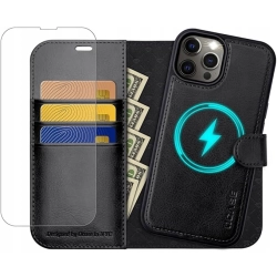 Etui magnetyczne dla iPhone 15 Pro 2in1 OCASAE kolor CZARNY