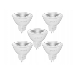 LINKIND żarówki LED GU5.3 MR16 5.5W ciepły biały 5 szt.