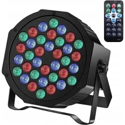 LED Par Slim 36 ZQ01082 RGBW Disco Light DMX512 z pilotem