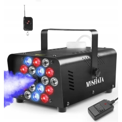 Wytwornica dymu MOSFiATA 600 W z 18 diodami LED RGB rozpylacz 2300 CFM