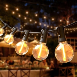 Lampki LED do użytku na zewnątrz, 10m żarówka x25 + 3 zapasowe G40 IP44