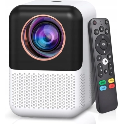 Projektor LCD HPXpro x10 mini biały 1080p 4K 350 ANSI przenośny Smart TV