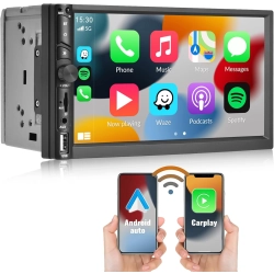 NHOPEEW A3263 Samochodowe radio Bluetooth 2 DIN, dotykowy, odtwarzacz MP5